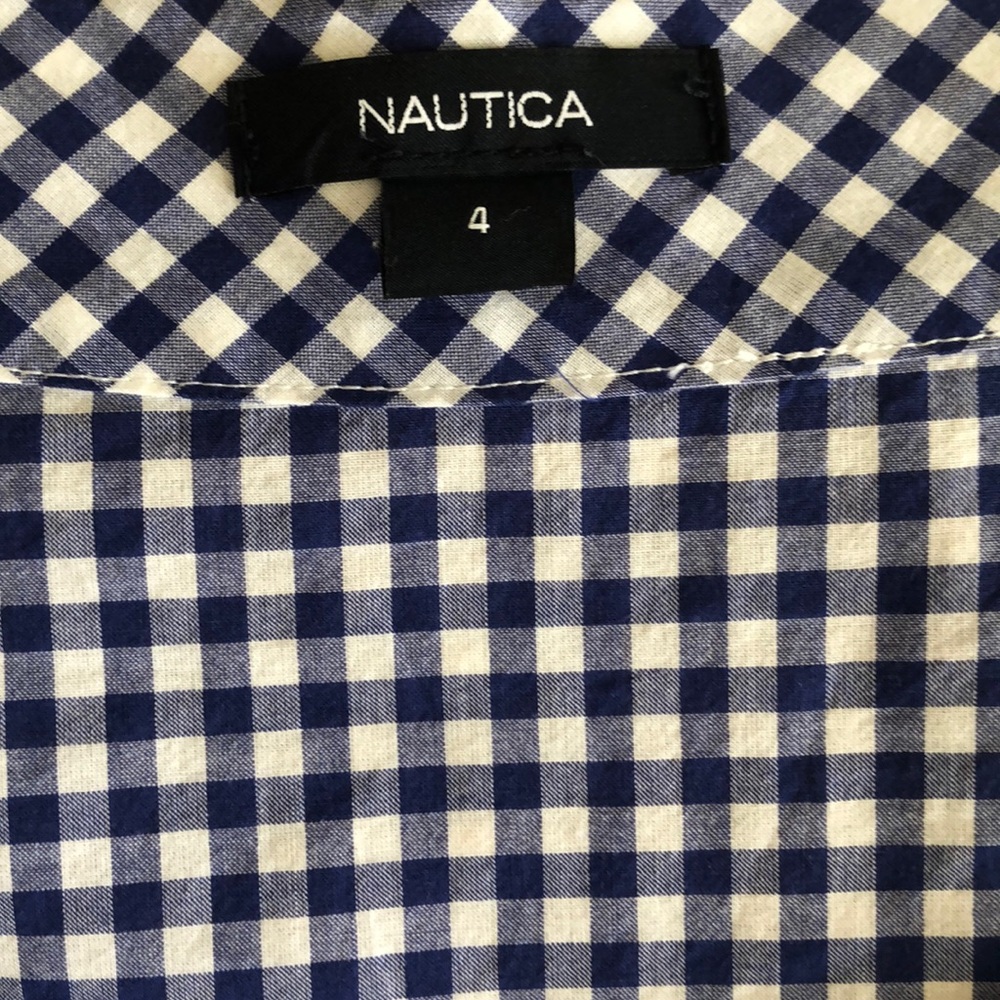 NAUTICA GINGHAM BLUE TOP. 💙 - Picture 8 of 8